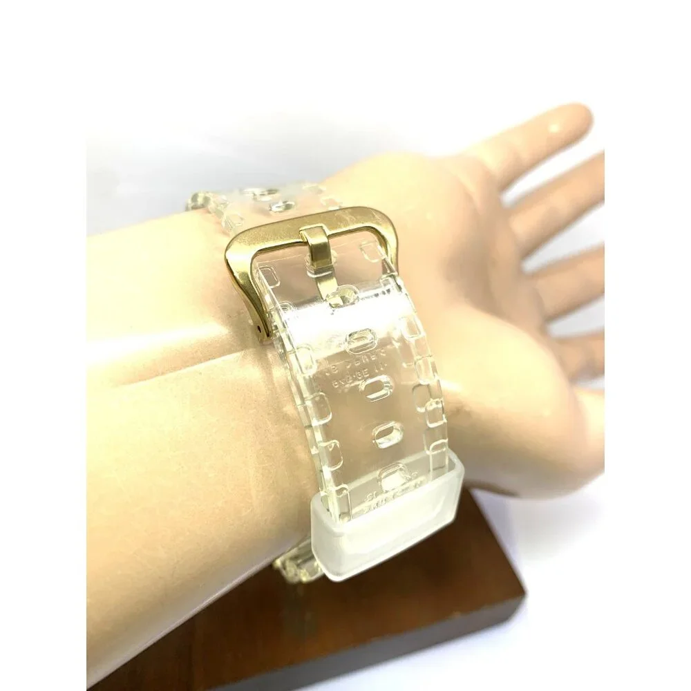 Casio Men's Watch G-Shock GM6900SG Gold Clear Resin Digital 48mm Sport 3230 - Picture 10 of 14